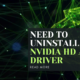 Need to uninstall Nvidia HD audio driver