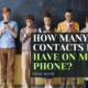 How many contacts do I have on my phone?