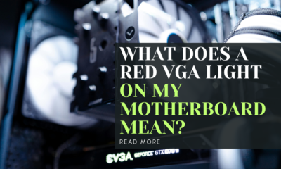 What does a red VGA light on my motherboard mean