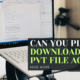 Can you please download the PVT file again?