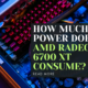 How much power does the AMD Radeon RX 6700 XT consume?