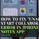 How to Fix "Unable to Start Collaboration" Error in iPhone Notes App