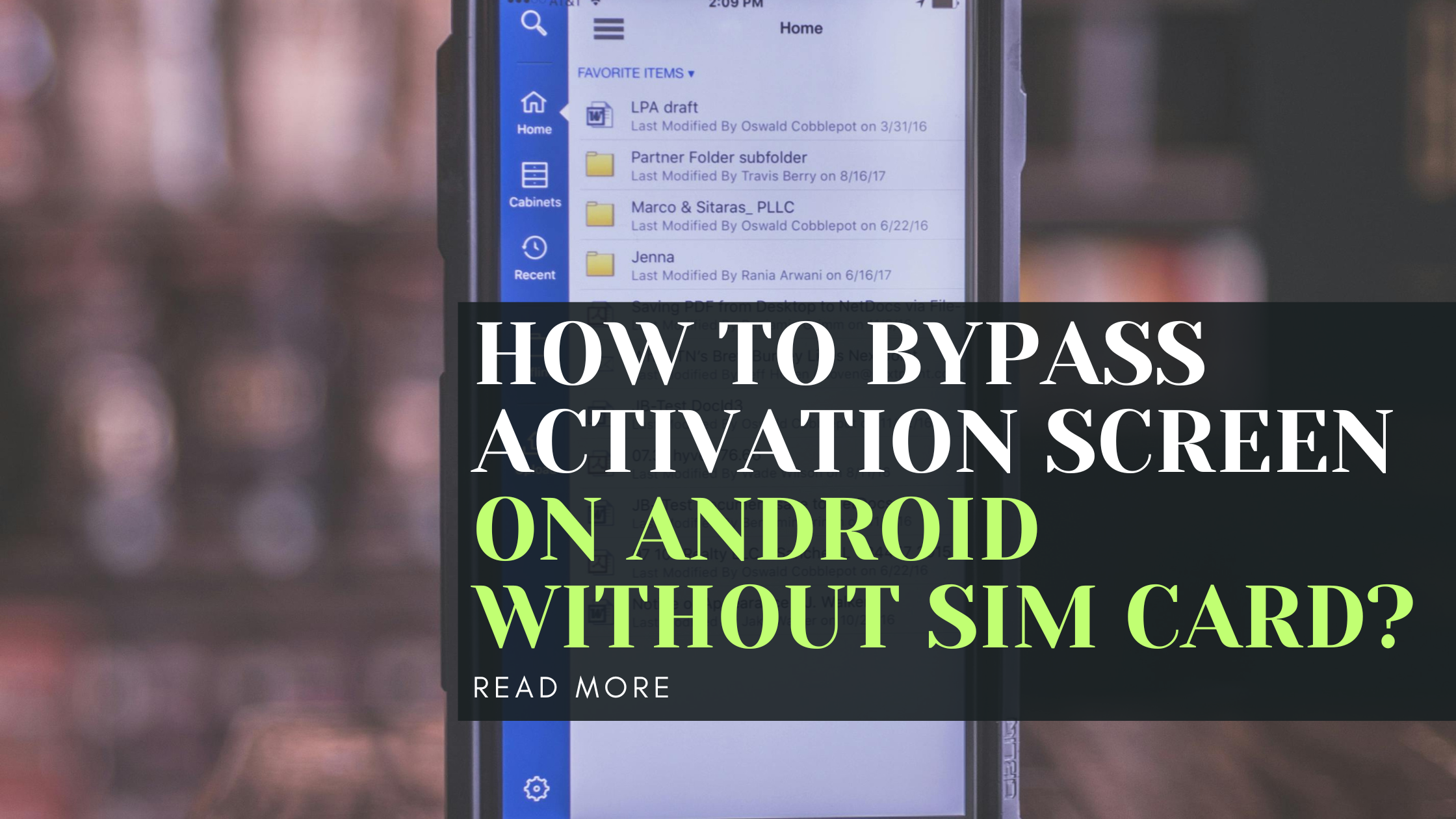 How to bypass activation screen on Android without SIM card?