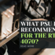 What PSU is recommended for the RTX 4070?