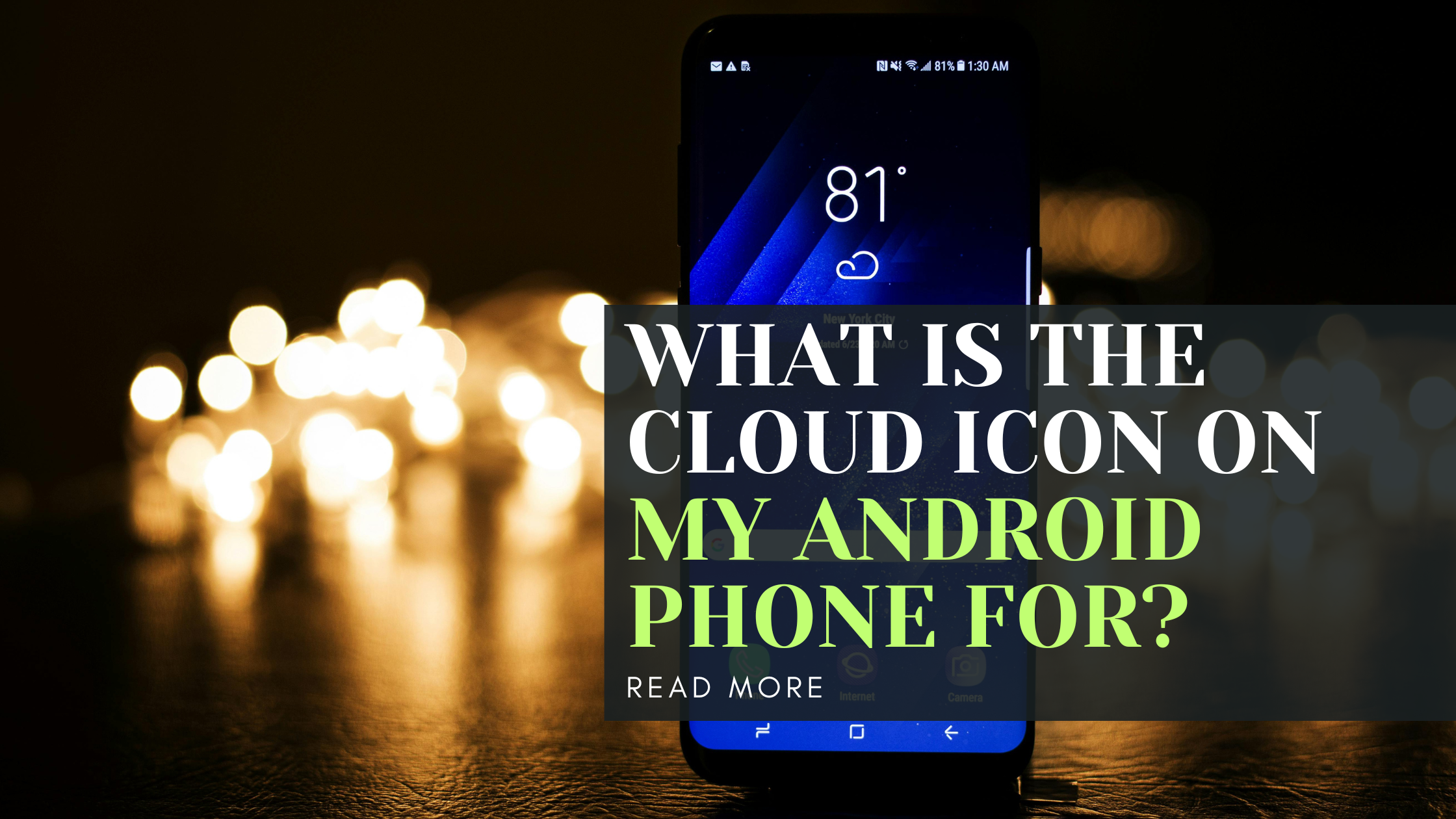 What is the cloud icon on my Android phone for?