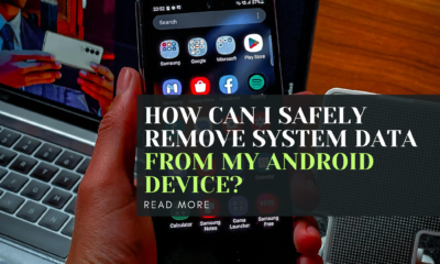 How can I safely remove system data from my Android device?